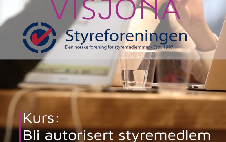 Styresertifiseringskurs - påmeldingsfrist 12. januar